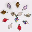 (image for) Steel Cased Pendant Diamonds - 12 Assorted Gemstone Chips & Shells