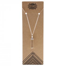 Gemstone Classic Point Pendant - Rock Quartz