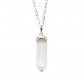 Gemstone Classic Point Pendant - Rock Quartz