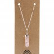 (image for) Gemstone Classic Point Pendant - Rose Quartz