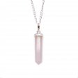 (image for) Gemstone Classic Point Pendant - Rose Quartz