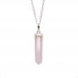 (image for) Gemstone Classic Point Pendant - Rose Quartz