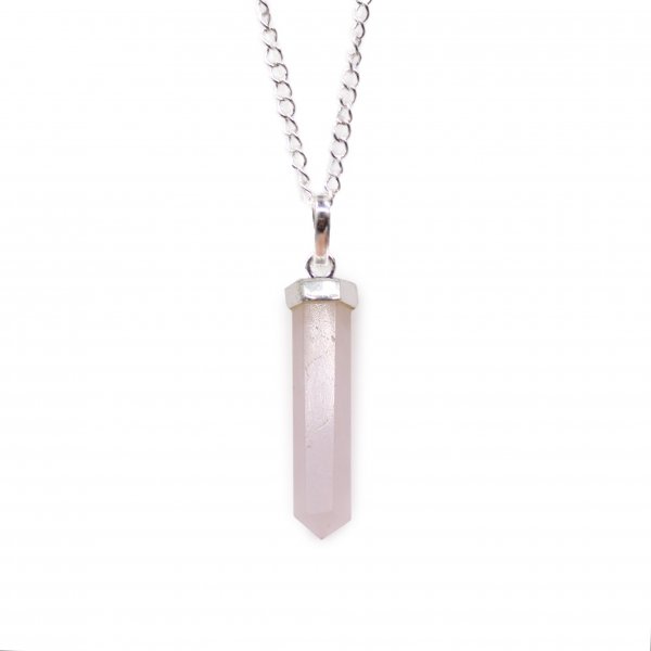 (image for) Gemstone Classic Point Pendant - Rose Quartz
