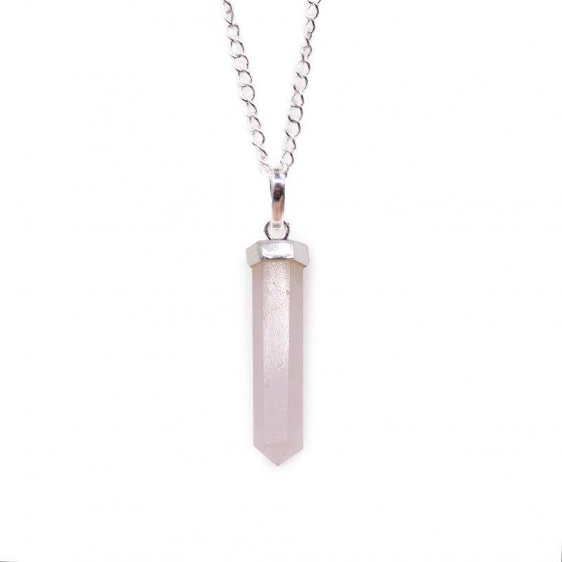 (image for) Gemstone Classic Point Pendant - Rose Quartz