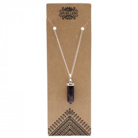 Gemstone Classic Point Pendant - Amethyst
