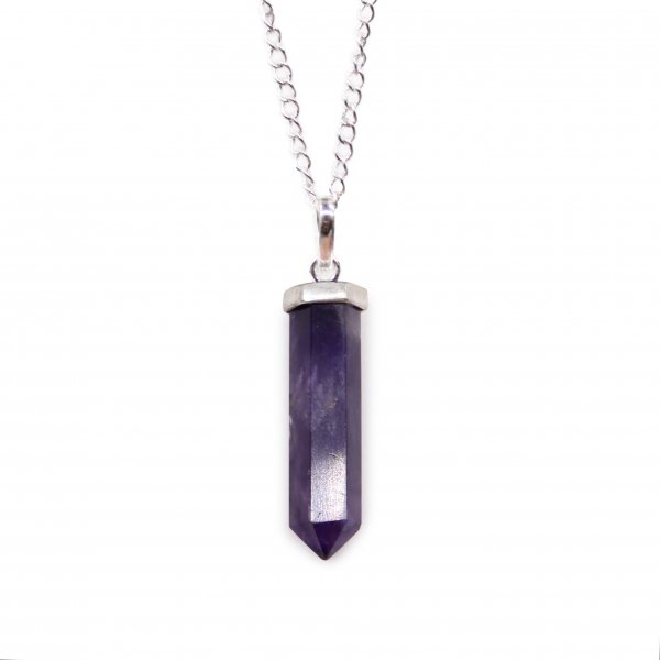 (image for) Gemstone Classic Point Pendant - Amethyst