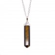 (image for) Gemstone Classic Point Pendant - Tiger Eye