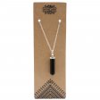 (image for) Gemstone Classic Point Pendant - Black Agate