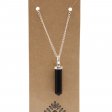 (image for) Gemstone Classic Point Pendant - Black Agate