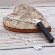(image for) Gemstone Classic Point Pendant - Black Agate