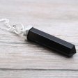 (image for) Gemstone Classic Point Pendant - Black Agate