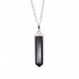 (image for) Gemstone Classic Point Pendant - Black Agate