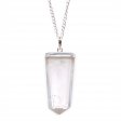 (image for) Gemstone Flat Pencil Pendant - Rock Quartz