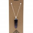 (image for) Gemstone Flat Pencil Pendant - Amethyst