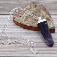 (image for) Gemstone Flat Pencil Pendant - Amethyst