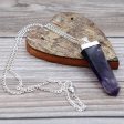 (image for) Gemstone Flat Pencil Pendant - Amethyst