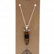 (image for) Gemstone Flat Pencil Pendant - Tiger Eye