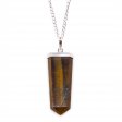 (image for) Gemstone Flat Pencil Pendant - Tiger Eye