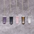 (image for) Gemstone Flat Pencil Pendant - Black Agate