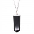 (image for) Gemstone Flat Pencil Pendant - Black Agate