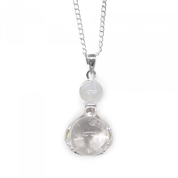 (image for) Gemstone Healing Hands Pendant - Rock Quartz
