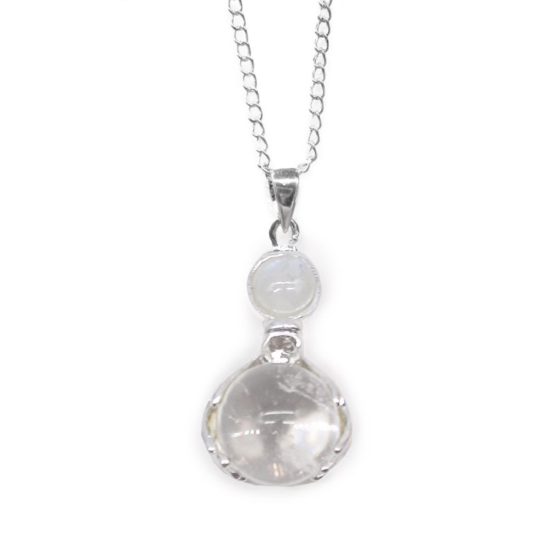 (image for) Gemstone Healing Hands Pendant - Rock Quartz