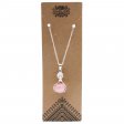 (image for) Gemstone Healing Hands Pendant - Rose Quartz