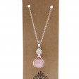 (image for) Gemstone Healing Hands Pendant - Rose Quartz