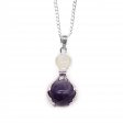 (image for) Gemstone Healing Hands Pendant - Amethyst