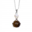 (image for) Gemstone Healing Hands Pendant - Tiger Eye