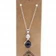 (image for) Gemstone Healing Hands Pendant - Black Agate