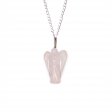 Gemstone Guardian Angel Pendant - Rose Quartz