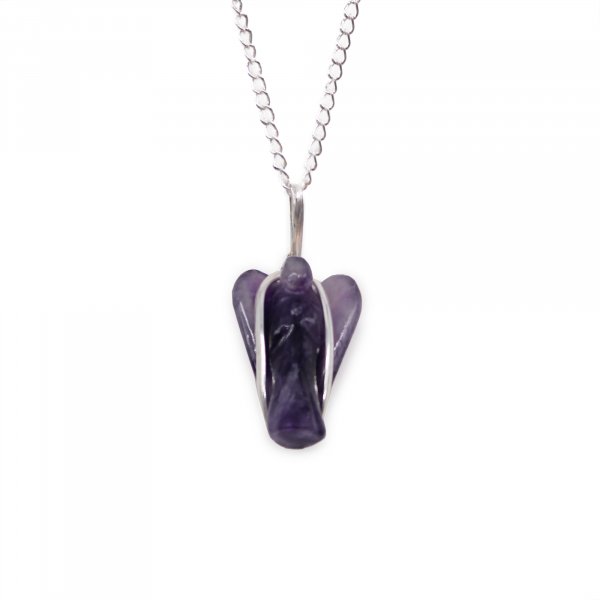(image for) Gemstone Guardian Angel Pendant - Amethyst