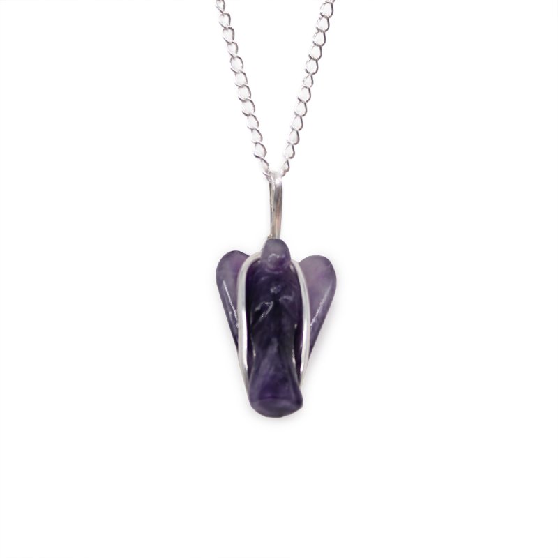 (image for) Gemstone Guardian Angel Pendant - Amethyst