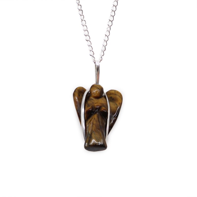 (image for) Gemstone Guardian Angel Pendant - Tiger Eye