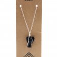 (image for) Gemstone Guardian Angel Pendant - Black Agate