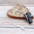 (image for) Gemstone Guardian Angel Pendant - Black Agate