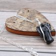 (image for) Gemstone Guardian Angel Pendant - Black Agate