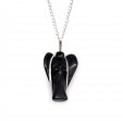(image for) Gemstone Guardian Angel Pendant - Black Agate