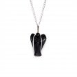 (image for) Gemstone Guardian Angel Pendant - Black Agate