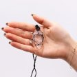(image for) Laced Gemstone Teardrop Pendant - Rock Quartz