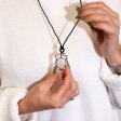 (image for) Laced Gemstone Teardrop Pendant - Rock Quartz