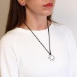 (image for) Laced Gemstone Hexagon Pendant - White Howlite