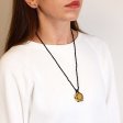 (image for) Laced Gemstone Hexagon Pendant - Yellow Quartz