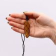 (image for) Laced Gemstone Flat Point Pendant - Golden Quartz