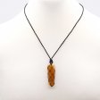 (image for) Laced Gemstone Flat Point Pendant - Golden Quartz