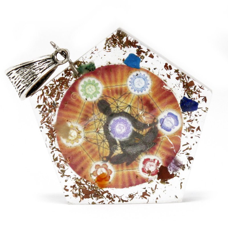 (image for) Orgonite Power Pendant - Pentagon Chakra