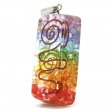 (image for) Orgonite Power Pendant - Rainbow Copper Attractor