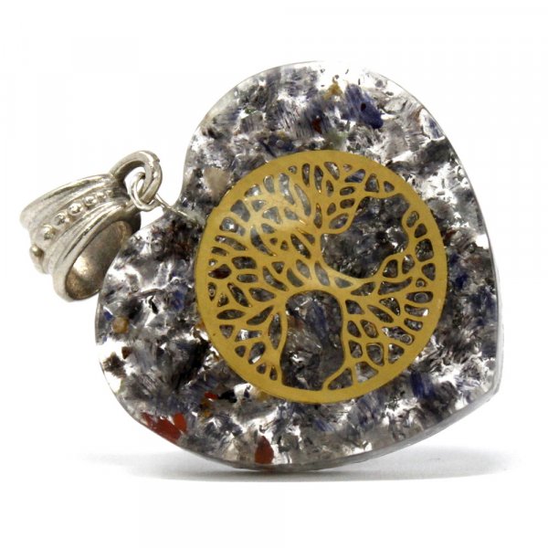 (image for) Orgonite Power Pendant - Heart Tree of Life