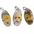 (image for) Orgonite Power Pendant - 7 Stone Chakra Oval with Tree